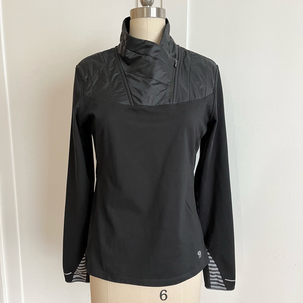 Mountain Hardwear Black 1/4 Zip Pullover Sweatshirt